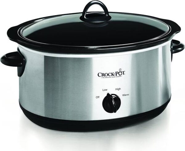 Crock-pot Oval Manual Slow Cooker, 8-quart, Stainless Steel