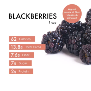 Blackberries - 1 Cup (Organic Preferred)