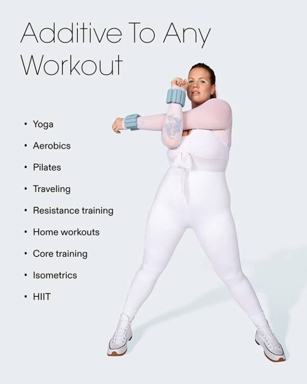 Adjustable Wrist & Ankle Weights, up to 7lbs Each - Set of 2 (advanced)