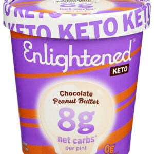 ENLIGHTENED Chocolate Peanut Butter Keto Ice Cream