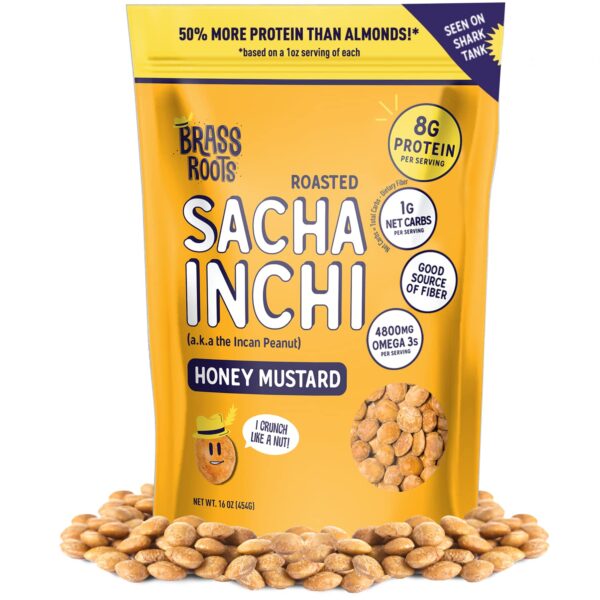 Brass Roots Organic Roasted Sacha Inchi Seeds, Allergen Free