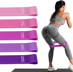 image041.png Resistance Loop Exercise Bands Exercise Bands for Home Fitness, Stretching, Strength Training, Physical Therapy, Elastic Workout Bands for Women Men Kids, Set of 5