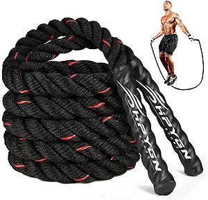 Jump Rope, Weighted Jump Ropes for Men women, 2.8lb 3lb 5lb Heavy Skipping Rope for Exercise, Adult Jump ropes for Home Workout, Improve Strength and Building Muscle, Total Body Workout Equipment