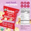 IWON Organics Protein Popcorn, White Truffle & Sea Salt Flavor, Organic Healthy Snacks, 1 Oz Bags