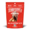 SKINNYDIPPED Dark Chocolate Peanut Butter Covered Almonds, 3.5 Ounce Resealable Bag