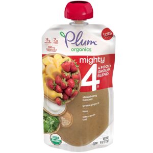 Plum Organics Baby Food Pouch, Mighty 4