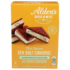 Alden's Organic Sea Salt Caramel Mini Squares