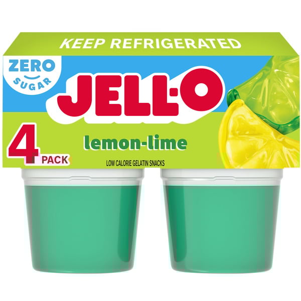 Jell-O Lemon-Lime Sugar Free Refrigerated Gelatin