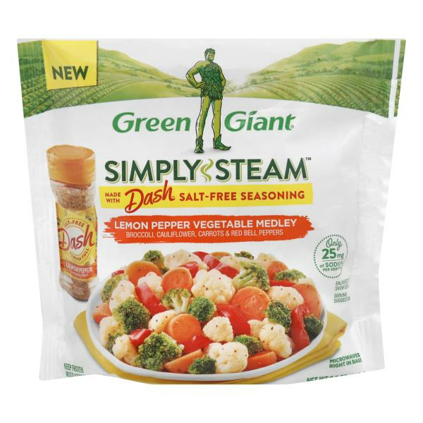 Green Giant Simply Steam Lemon Pepper Vegetable Medley, Frozen Vegetable Mix