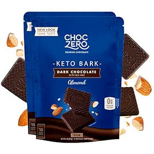 image197-1.png ChocZero's Keto Bark, Sugar Free, Low Carb, No Sugar Alcohols, No Artificial Sweeteners, All Natural, Non-GMO