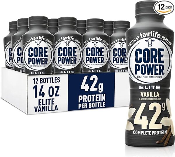 Core Power Fairlife Elite 42g High Protein Milk Shake Bottle, Ready To Drink for Workout Recovery, kosher