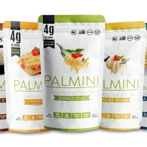 Palmini – Hearts of Palm Pasta, Low-Carb, Low-Calorie Hearts of Palm Pasta, Keto, Gluten Free, Vegan, Non-GMO