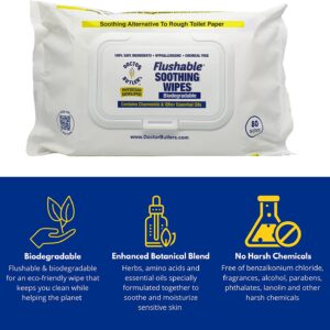 Doctor Butler’s, All Natural, Flushable Wipes