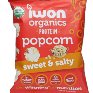 IWON Organics, Organic Protein Popcorn, Sweet & Salty, 8 Bags, 1 oz (28 g) Each