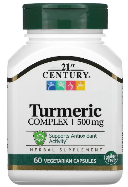 21st Century, Turmeric Complex, 500 mg, 60 Vegetarian Capsules