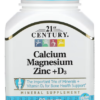 21st Century, Calcium Magnesium Zinc + D3, 90 Tablets