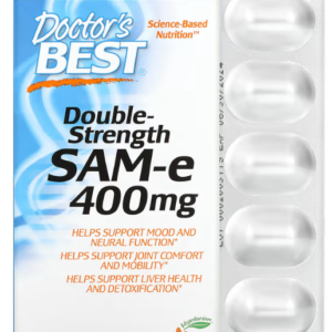 Doctor's Best, SAM-e, Double Strength (Disulfate Tosylate), 400 mg, 60 Enteric Coated Tablets