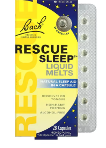 image215 Bach, Original Flower Remedies, Rescue Sleep Liquid Melts, 28 Capsules