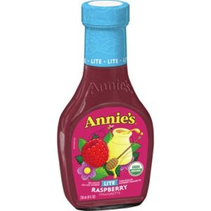 Annie's Organic Lite Raspberry Vinaigrette Salad Dressing, Non-GMO